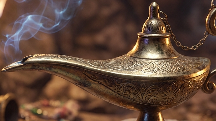 Aladdin’s lamp.